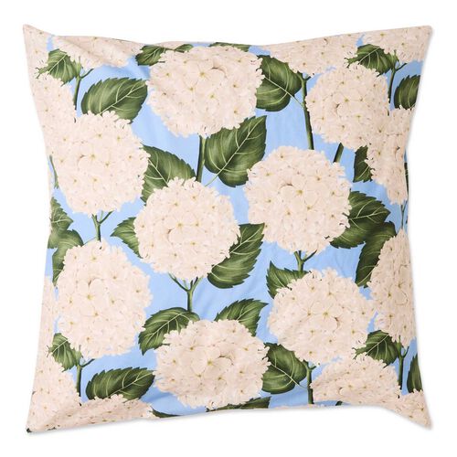Kip&Co Hydrangea Blue Organic Cotton European Pillowcases 2P Set